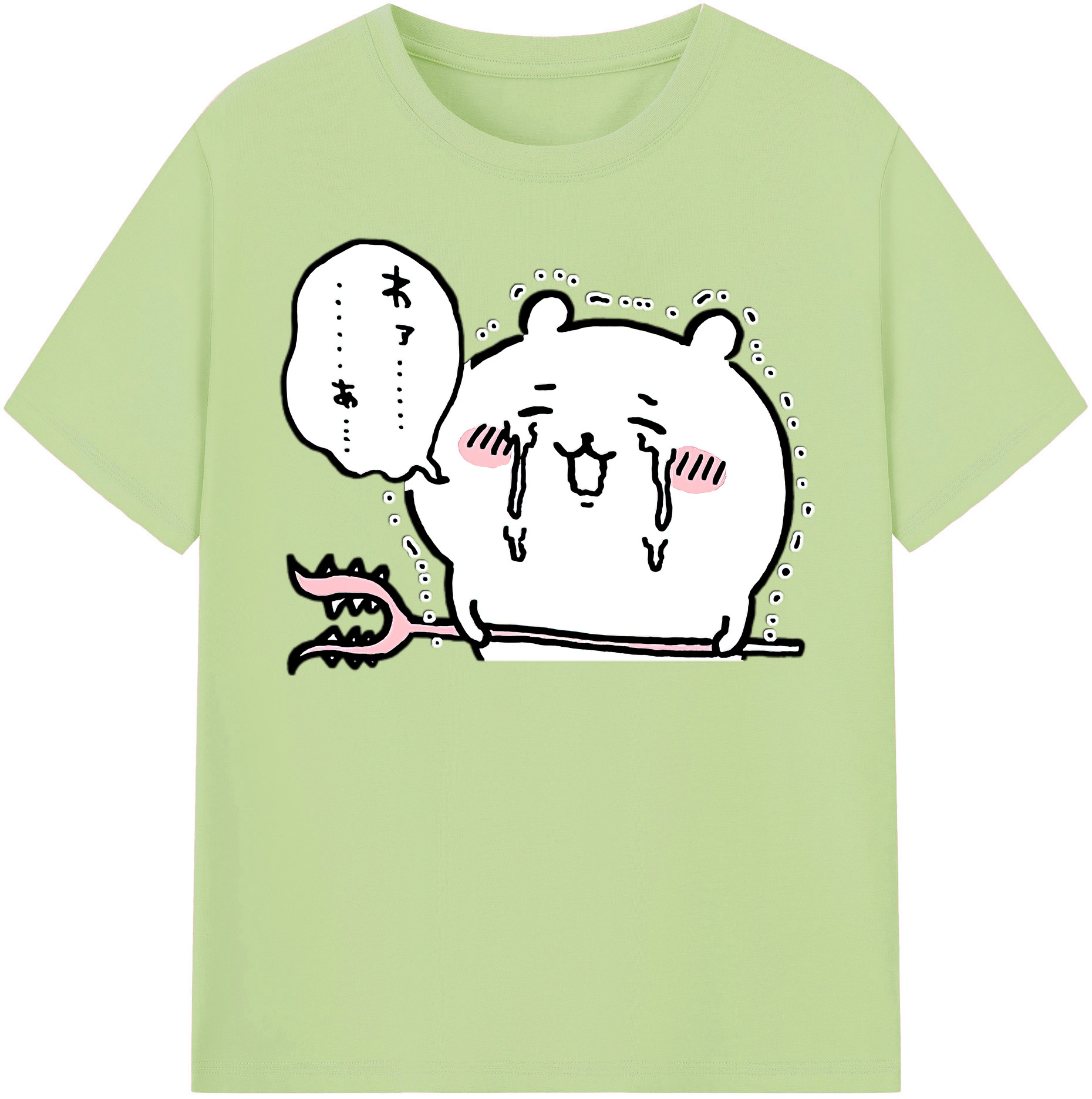 （画像用） ちいかわ ちいかわ Chii-kawa chiikawa 綿100％半袖Tシャツ（フロントプリント）